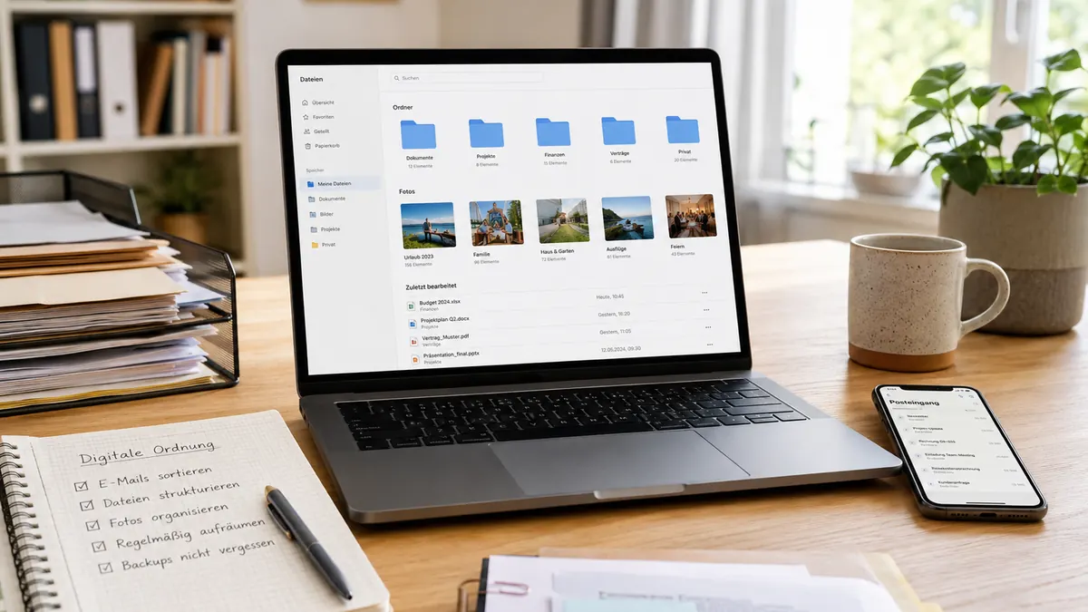 Foto zum Artikel: Digitale Ordnung: So räumt man E-Mails, Dateien und Fotos sinnvoll auf
